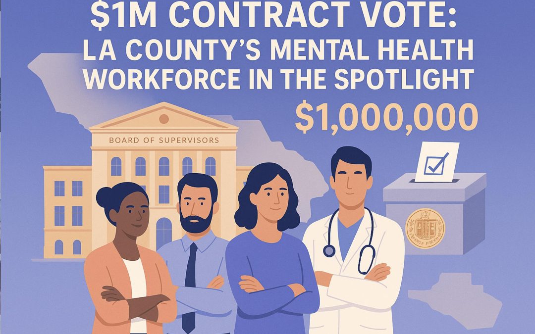 📰 LA County to Vote on $1M No-Bid Contract for Mental Health Workforce Recruitment